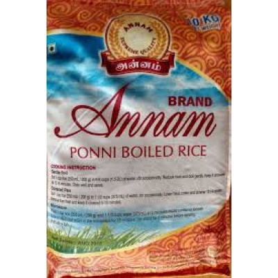 Annam Annam ponni boild rice 10 kg 10kg