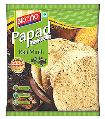 Bikano Papad kali mirch 200gr
