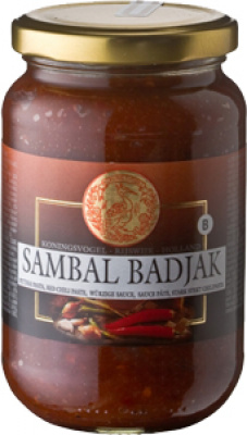 Koningsvogel Sambal badjak extra heet 375gr