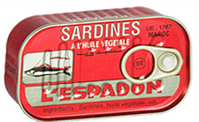L&#39;Espadon Sardines in olie 125gr