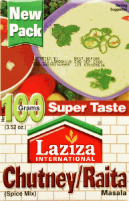 Laziza Chutney/raita masala 100gr