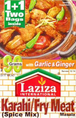 Laziza Karahi/fry meat masala 90gr