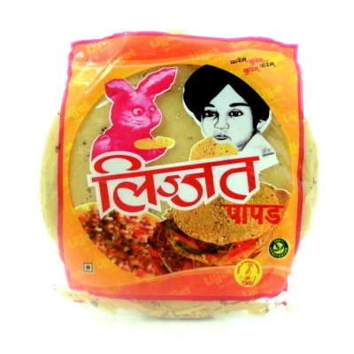 Lijjat Lijjat black pepper papadum 20 x 200 gm 200gr