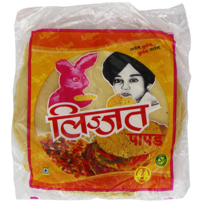 Lijjat Lijjat urid plan papad 20 x 200 gm 200gr