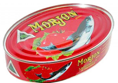 Morjon Morjon sardines met madame janette peper 215gr