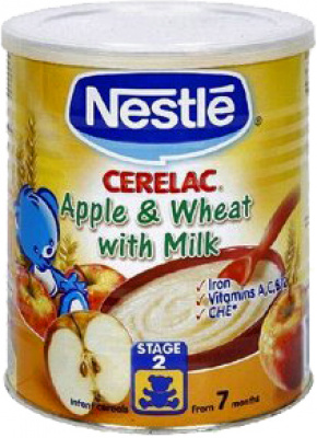 Nestle Cerelac apple & wheat with milk 400gr