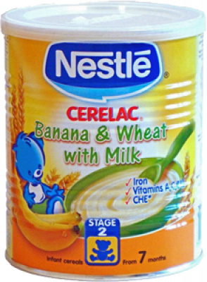 Nestle Cerelac banana & wheat with milk 400gr