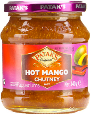 Patak&#39;s Hot mango chutney 340gr