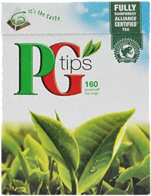 PG Tips Zwarte thee 160x
