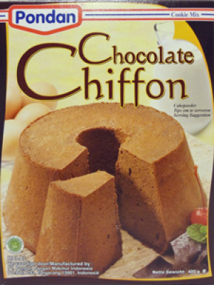 Pondan Pondan cake mix chocolate chiffon 400gr