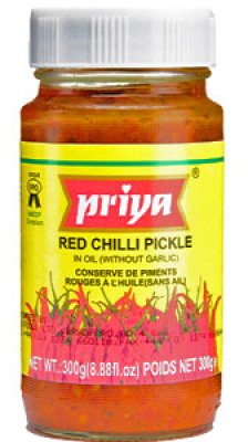 Priya Red chilli pickle in oil 300gr