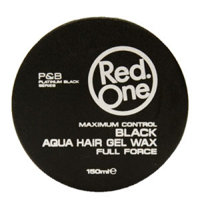 *red one (black) aqua hair wax 150ml.