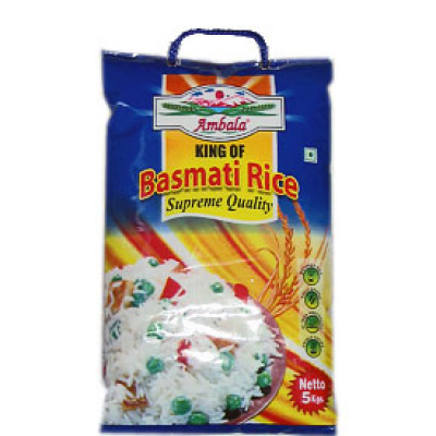 Ambala ex.sup. basmati rice 5kg blue