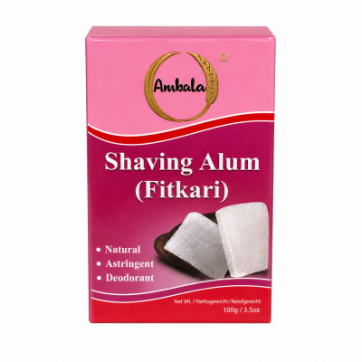 Ambala fitkari (shaving alum) 12x100gm.