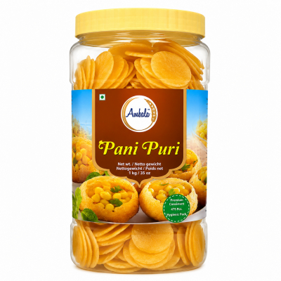 Ambala pani puri / gol gappe 1kg jar