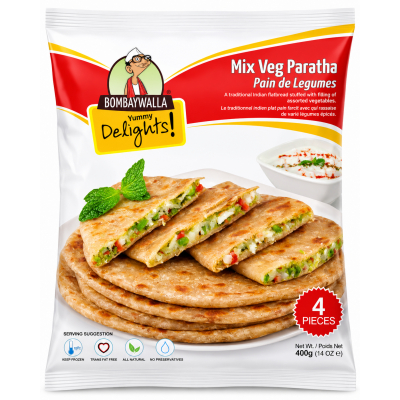 Bppl froz. mix veg. paratha 12x(4pic)400gm