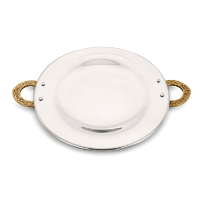 Copper starter plate with handel(l)