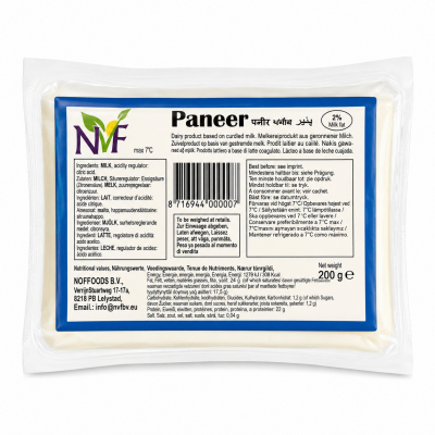 Fresh milk paneer 5kg. nvf