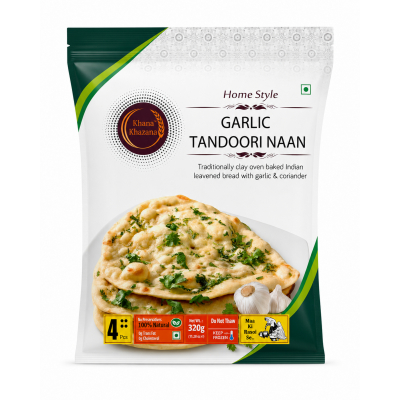 Khana khaz.fro. garlic naan 12x(4pic)320gm Khana khaz.fro. garlic naan 12x(4pic)320gm