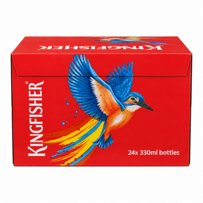 Kingfisher lager beer 24x330ml.4.8%