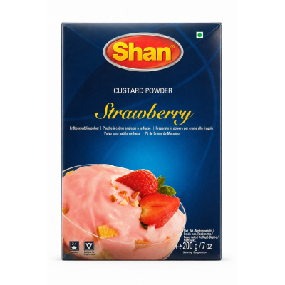 Shan custard powder strawberry 6x200g