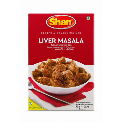 Shan liever curry masala 6x50gm.