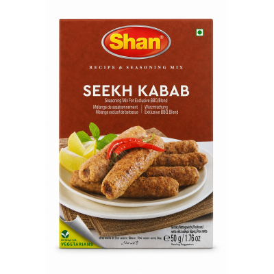 Shan seekh kabab bbq mix 6x50gm.