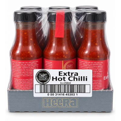 Heera extra hot chilli sauce 6x250ml