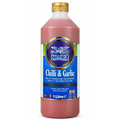 Heera Heera chilli & garlic sauce 1ltr  [10]