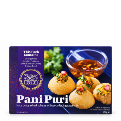 Heera Heera rte pani puri (gol gappa) + masala p/box (30pc)
