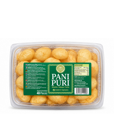 Heera Heera ready pani puri (gol gappa) plastic container 12x40pcs