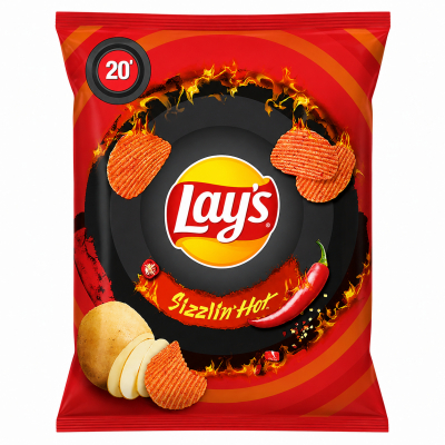 Lays chips sizzlin' hot 24x48g